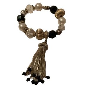 Beautiful Stretch Bracelet with Tassels
